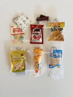 なとり おつまみミニチュアチャーム　全6種　コンプリート　食品　ガチャ