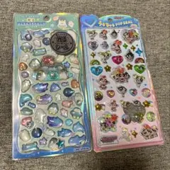 パワパフ　うるちゅるポップシール 光るジュエルプチドロップ　海の生き物