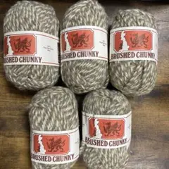 BRUSHED CHANKY毛糸5玉