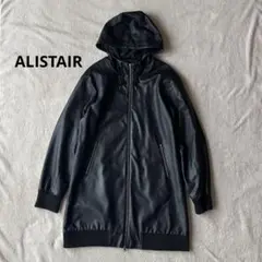 Alistair PUレザー　ロングパーカー ジャケット　フード　PATY
