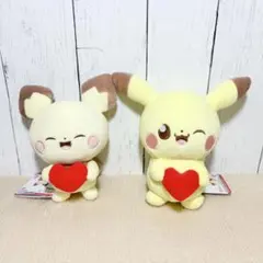 포켓몬 ポケピース ぬいぐるみ Mellow Heart 피카츄 ピチュー