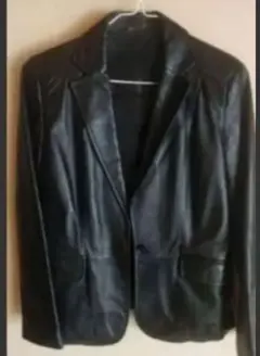 レザージャケット テイラード ブラック