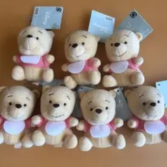 Disney baby プーさん ぬいぐるみ 7体セット
