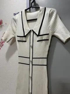 Dazzy Store バイカラーニットワンピース フリーサイズ 美品