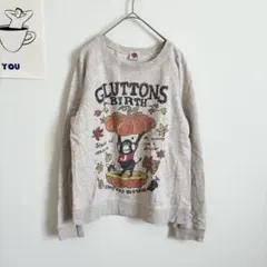 グルトンズ　モンキージェニファー　スウェット　長袖　パンプキン　おしゃれ◎