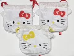 ハローキティ Face巾着 3点セット