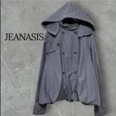 JEANASIS ジーナシス フード付きダブルジャケット F グレー ショート丈のサムネイル
