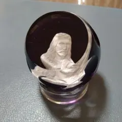 バカラ 珍品 大型 9面体 ペーパーウェイト パリの街並み 月と太陽 置物 バカラ 珍品 大型 9面体 ペーパーウェイト パリの街並み 月と