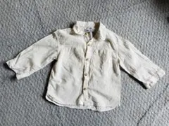 ベビー　キッズ　ZARA 白　カジュアルシャツ　アイボリー　生成り2歳3歳