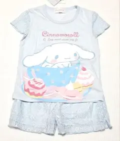 ​Sanrio シナモロール 半袖パジャマ 120 水色 総レース Sパンツのサムネイル