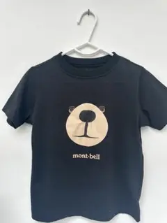 mont-bell クマ顔 Tシャツ 黒