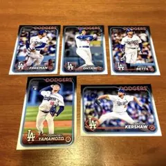 topps japan edition MLB ドジャース選手　5点セット