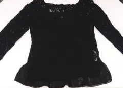 レストローズ レース　トップス　ブラックのサムネイル