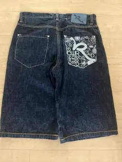 【希少デザイン】激レア　刺繍ROCAWEAR ハーフパンツ　ジョーツ　極太のサムネイル