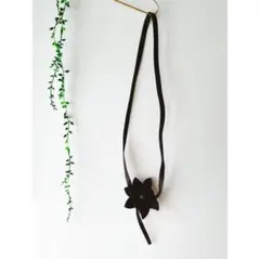 【使用感あり】❁フランス製❁レザーフラワーベルト