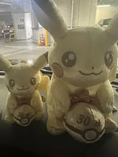 【本日中発送】30周年記念 ピカチュウ マスコット&ぬいぐるみ セット