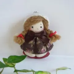 カントリードール＊ストラップ＊6㎝＊手作り人形①