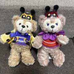 ダッフィー　シェリーメイ　ぬいば　ぬいぐるみバッジ　てんとう虫　ハロウィン