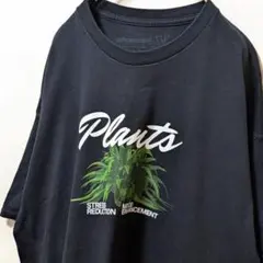 アットザモーメント プランツ植物 ロゴ Tシャツ ブラック 黒 古着