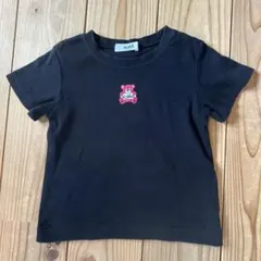 X-girl STAGES ベア プリント Tシャツ ブラックのサムネイル