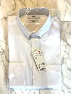 UNIQLO スーパーノンアイロン スリムシャツ 長袖 ホワイト M