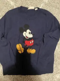 ミッキーマウス ニットセーター 110サイズ ネイビー