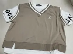 KANGOL レイヤード Tシャツ ベージュ