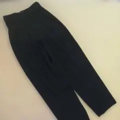黒 ハイウエスト テーパード パンツ オフィス ヴィンテージ