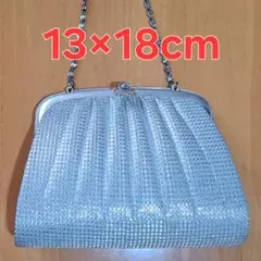 ★シルバー★パーティーバッグ★結婚式★フォーマル★チェーン★昭和レトロ★