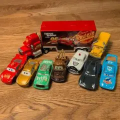 まとめ売り カーズ トミカ マック・マックィーン他 8点＋トレーラーセット