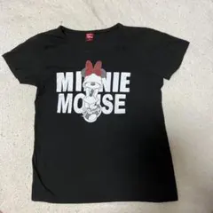 ディズニー ミニーマウス 半袖Tシャツ ブラック