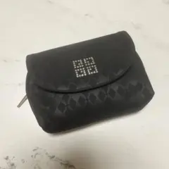 GIVENCHY ポーチ ブラック 総柄　鏡付き