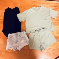 【140cm】女の子 夏服まとめ売り 4点セットセットアップ