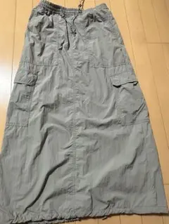 カーゴロングスカート グレー　GU Lサイズ