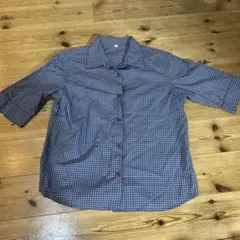 古着　チェック　半袖Tシャツ