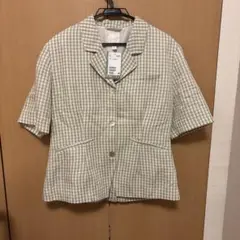 新品未使用　タグ付き　H&M ギンガムチェック 半袖シャツ Ｍ