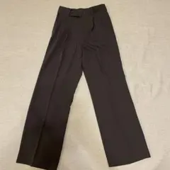 ブラック ワイドパンツ スラックス