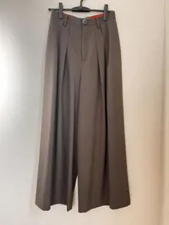 【9/30迄お値下げ】ENFOLD WIDE TROUSERS ブラウン 38