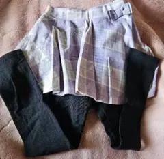 CRAF チェック柄スカートとレギンスセット 130