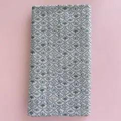 リバティ　オックス生地　ミナペルホネン　フォレストウェーブ　ブルーグレー