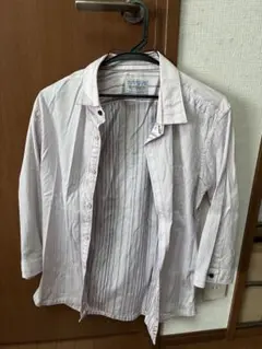 NICOLE CLUB FOR MEN ボーダー 長袖シャツ サイズ46