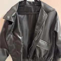 フェイクレザージャケット ブラックのサムネイル