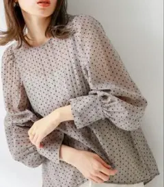 URBAN RESEARCH SonnyLabel ドットバックリボンブラウスのサムネイル