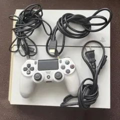 【動作確認済】PlayStation 4 本体 ホワイトコントローラー