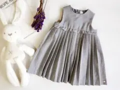 新品　上質 グレー 春　プリーツ ジャンパースカート ファミリア トッカ 好き