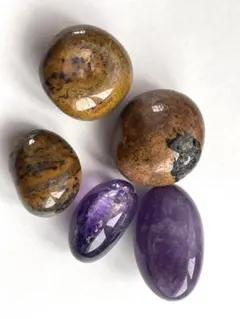 タンブルセット♡ ピーターストーン ドリームアメジスト　細石大粒