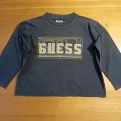 GUESS 長袖カットソー M (2-3歳) ブラック　黒