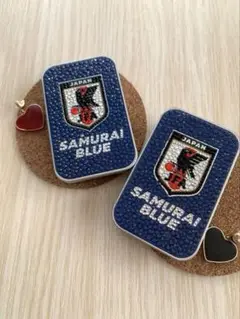 日本代表　サッカー　サムライブルー 記念ケース　ペア　お揃い