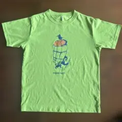 美品 mont-bell ライムグリーン Tシャツ　150センチ