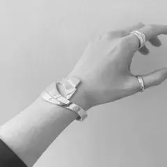 70-80's Alicia作 メキシコ製 シルバー950 バングル 51g